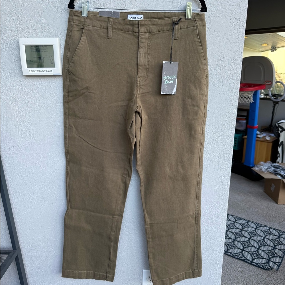 Army green jeans